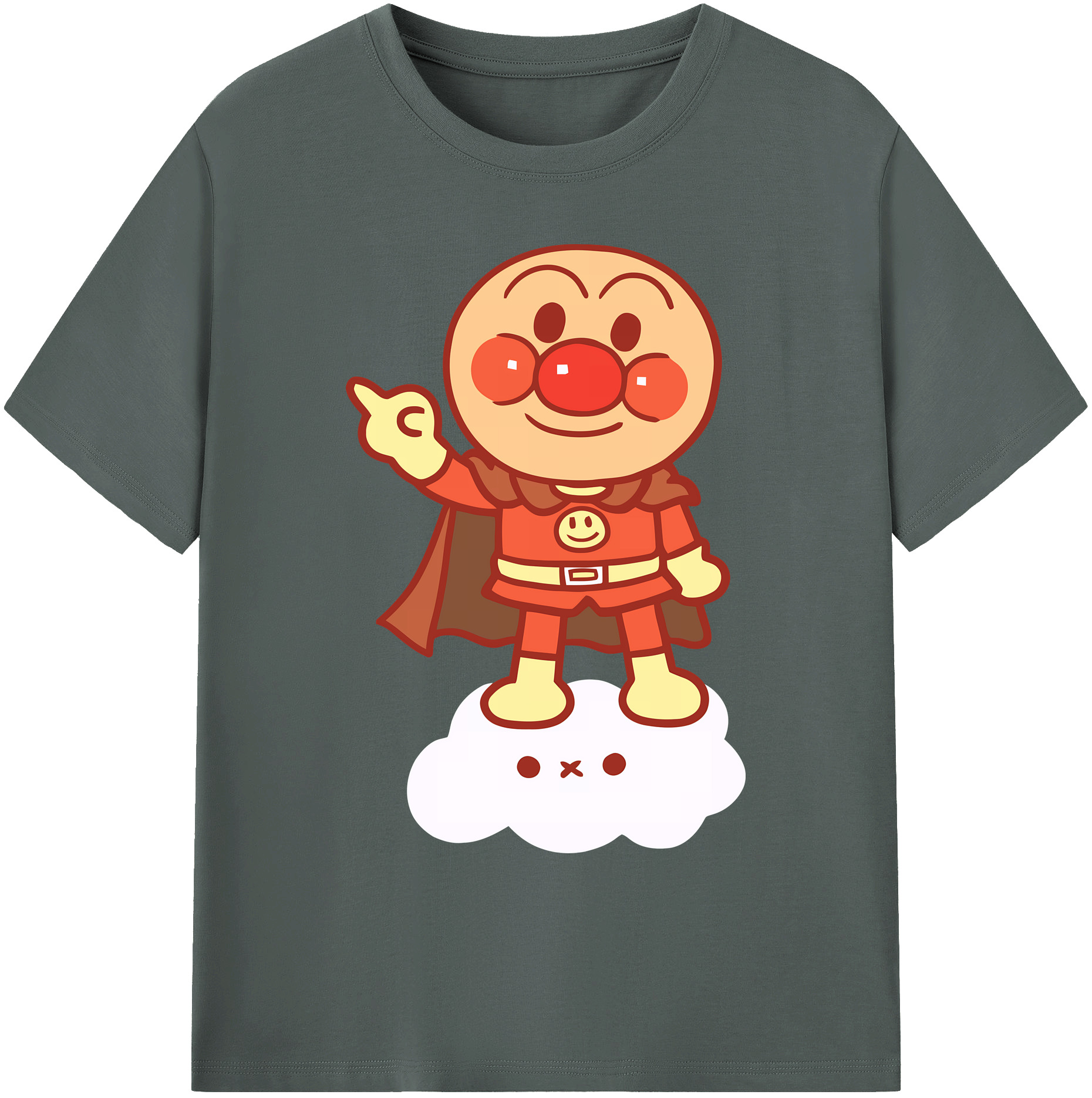（画像用） アンパンマン Anpanman 綿100％ メンズ半袖Tシャツ｜肌触りやわらか＆通気性